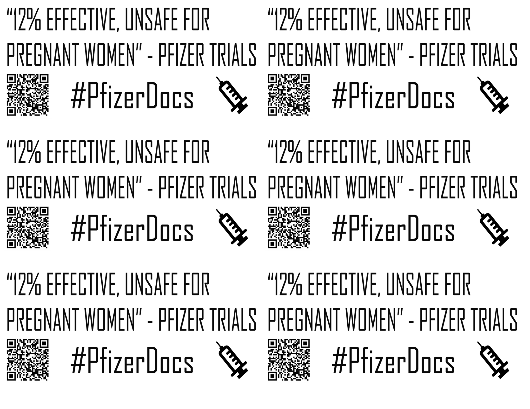 Pfizer Docs Sticker Sheet