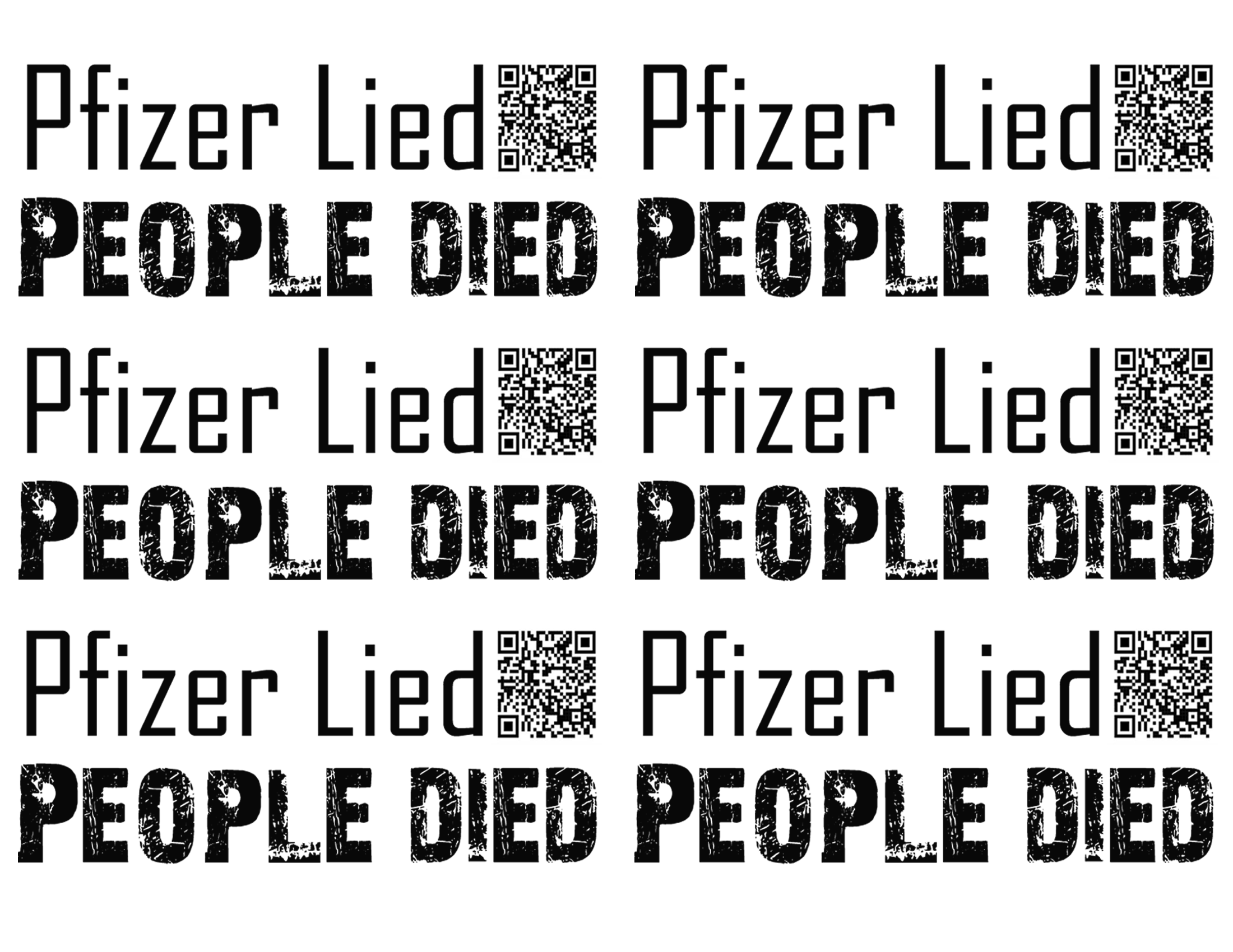 Pfizer lied sticker